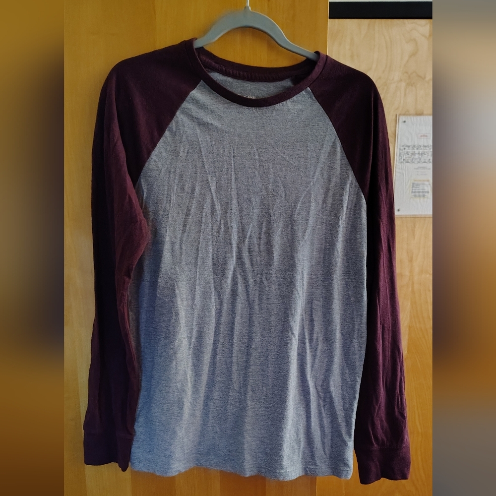 Men's Goodfellow & Co Heather Grey Long Sleeve Shirt